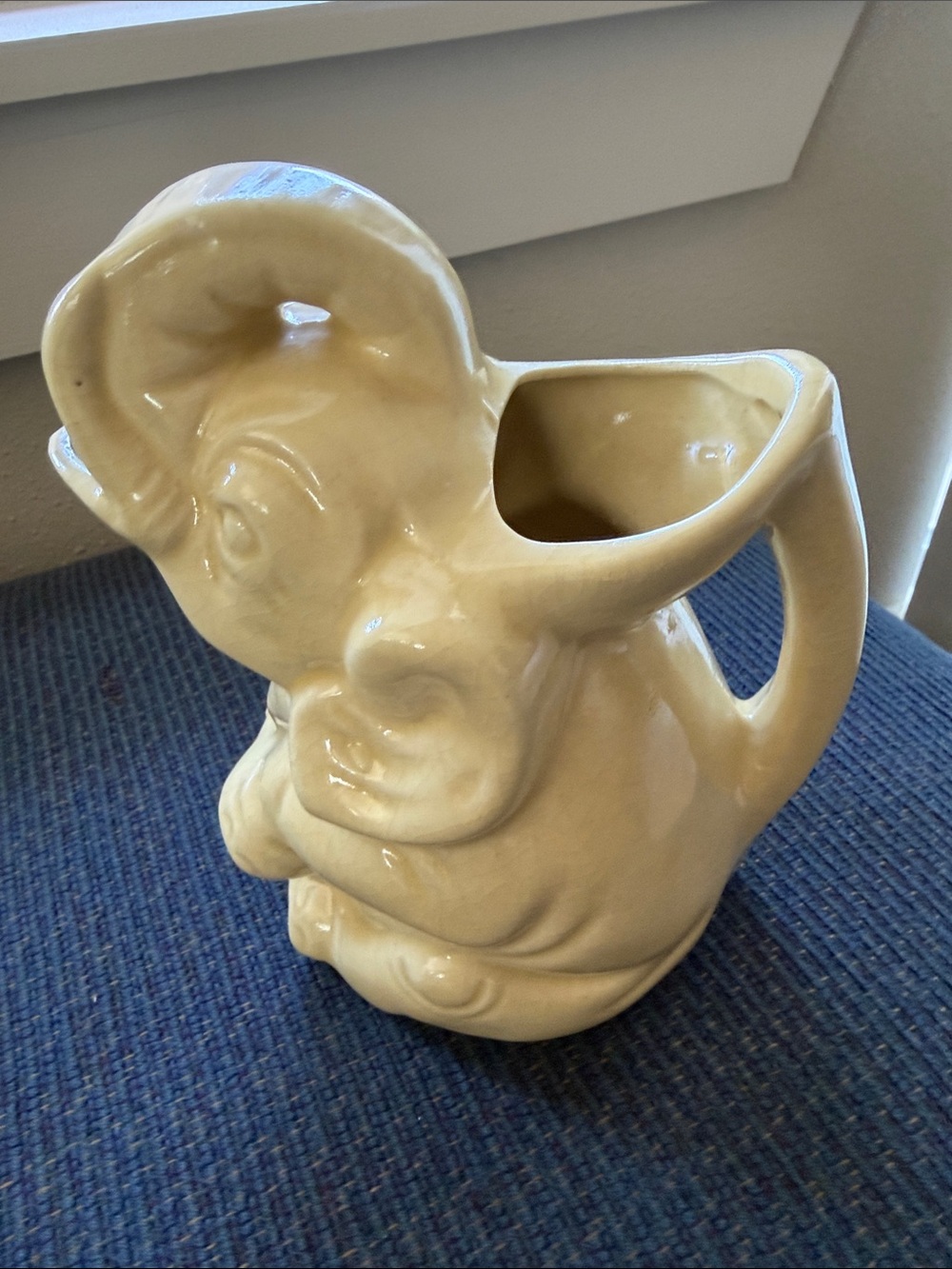 Ceramic Elephant Pitcher Vase - Home Art